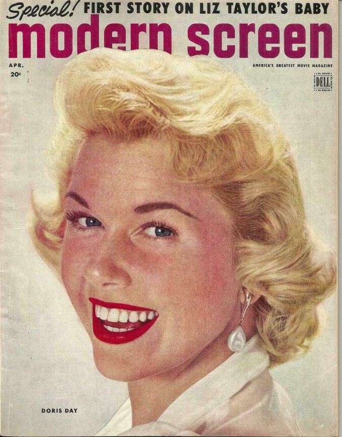 MODERN SCREEN magazine side cover Issue 269 April 1953